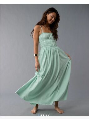 american eagle green maxi dress Outfitters | Dresses | American Eagle Outfitters Ruched Sundress custom made dress